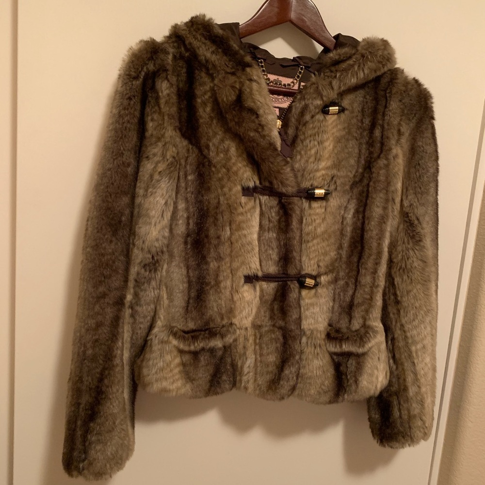 Juicy Couture Faux-Fur Coat (New)